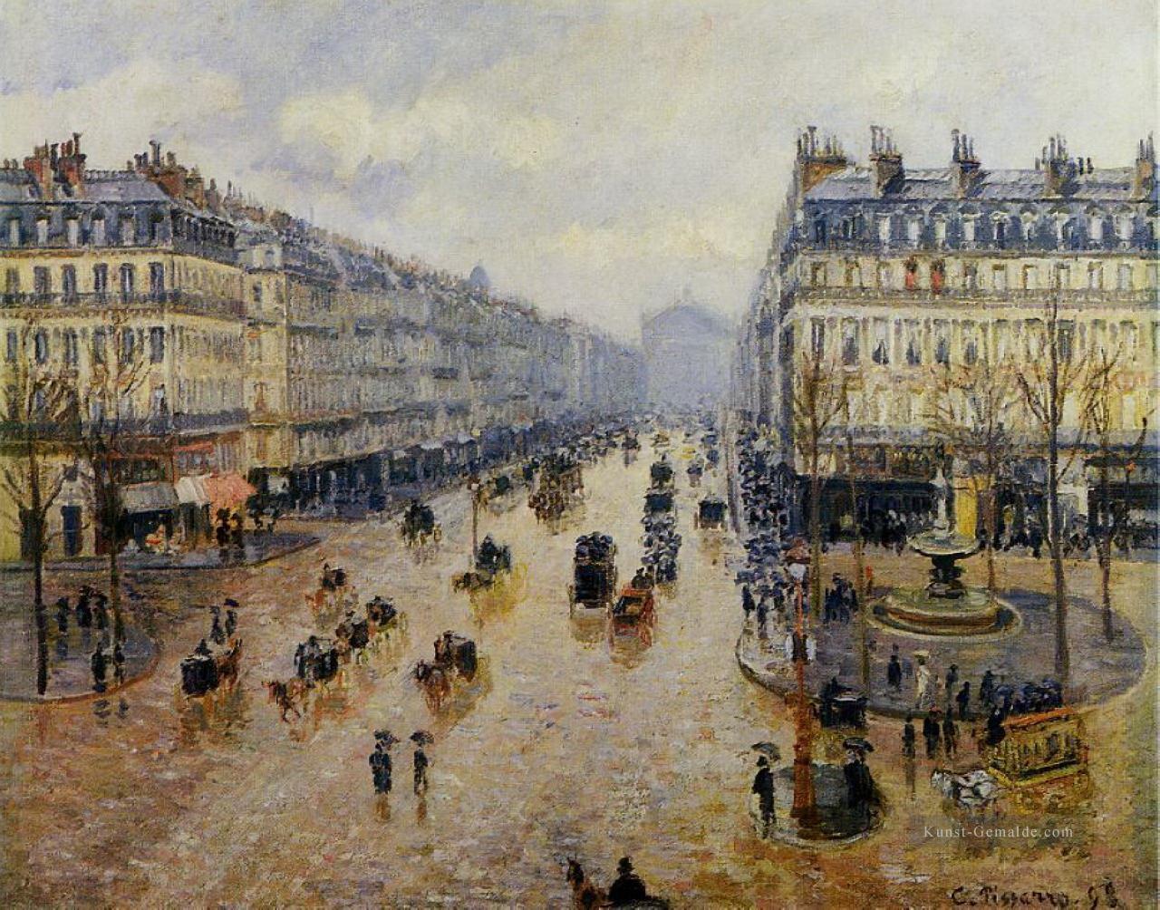 avenue de l Oper regen Wirkung 1898 Camille Pissarro Ölgemälde